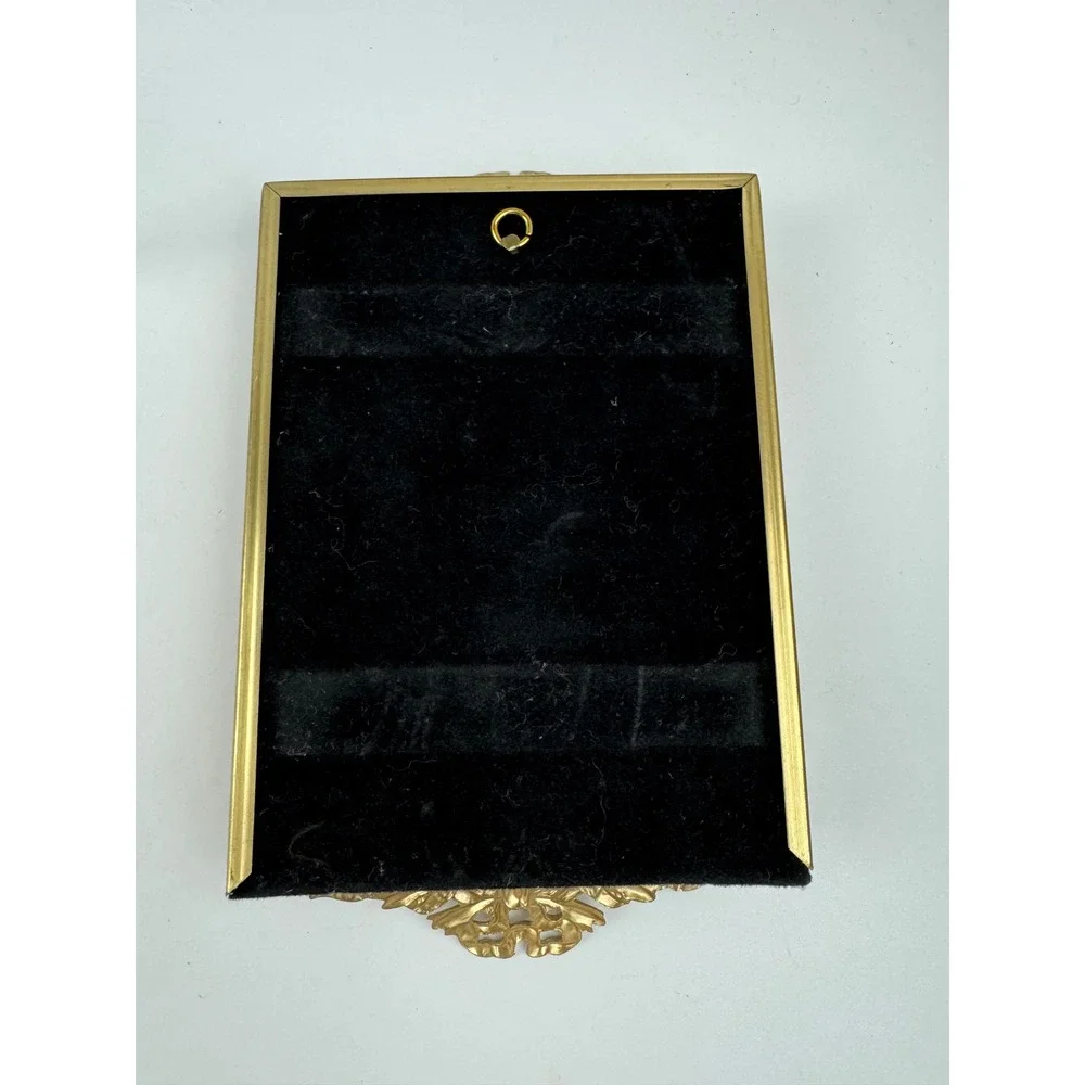 Vintage Gold Bow Ribbon Picture Frame Hollywood Regency Neoclassical Style